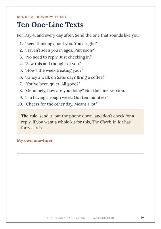 Ten One-Line Texts page